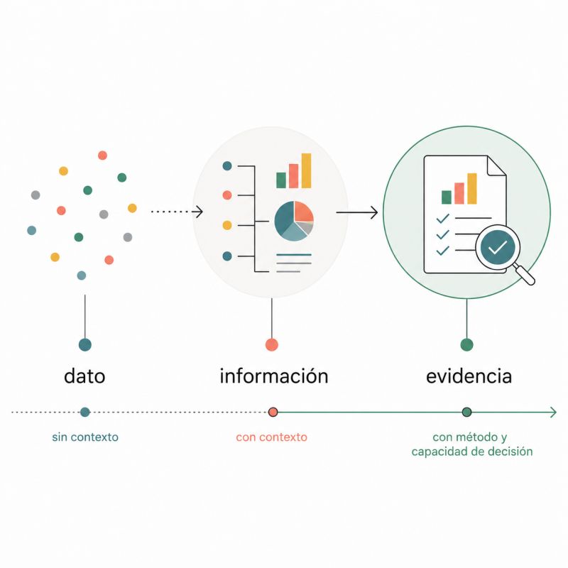 Imagen del artículo: ¿Dato, información y evidencia son lo mismo?